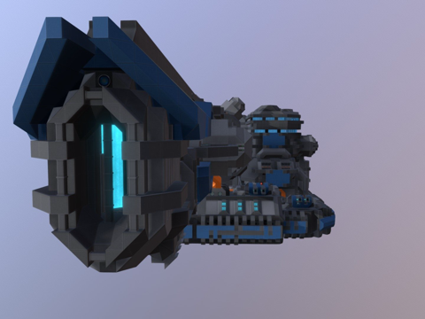  CGS实验型光束炮塔3d模型 