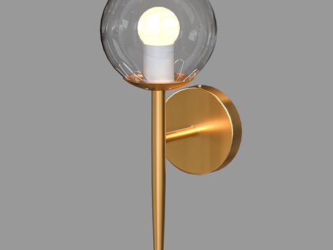  现代简约轻奢壁灯 壁灯 简约壁灯 装饰壁灯 玻璃壁灯 灯3d模型 