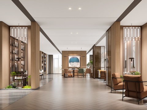  现代 办公休息/阅读区3d模型 