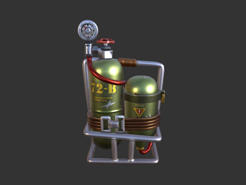  最后喘息背包挂件3d模型 