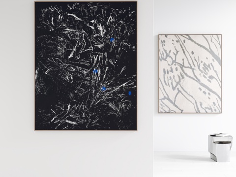  现代挂画 装饰画 客厅挂画 玄关挂画 书房挂画 抽象挂画3d模型 