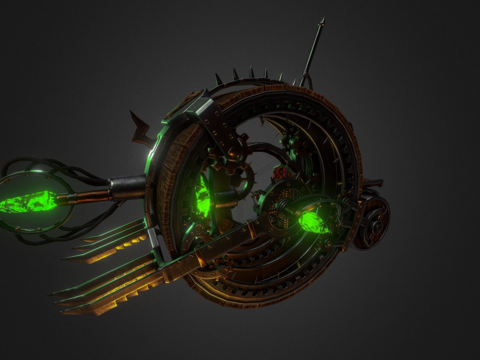  战锤斯卡文末日轮3d模型 