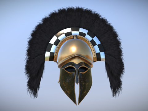  科林斯头盔3d模型 