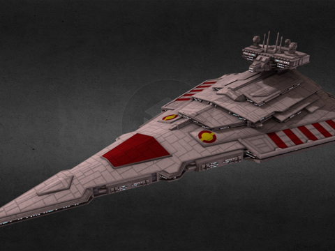  共和国胜利者级歼星舰3d模型 