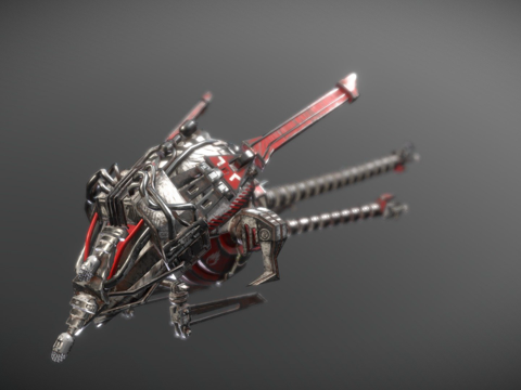  盲眼机器人3d模型 