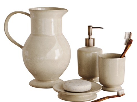  卫浴装饰套装 Zara Home3d模型 