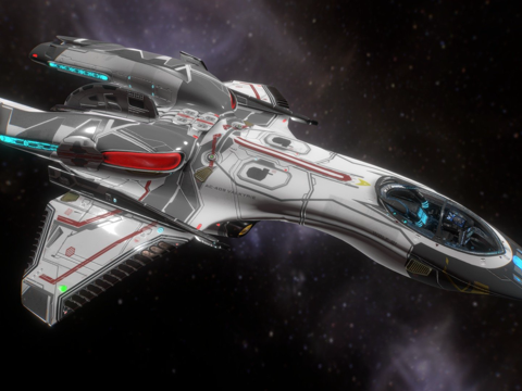  AC409女武神级曲速战斗机3d模型 