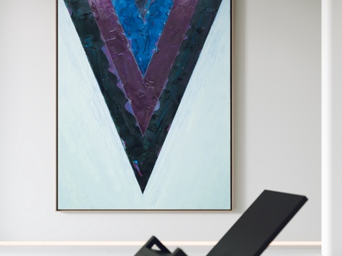  现代挂画 装饰画 客厅挂画 玄关挂画 书房挂画 单椅3d模型 