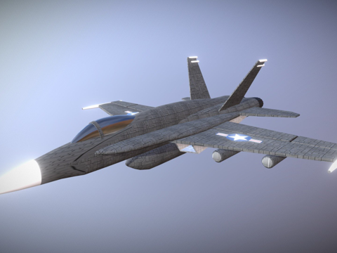  FA18战斗机3d模型 