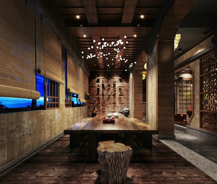 禅意茶楼 最新全套施工图合集cad施工图