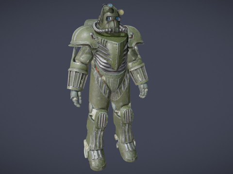  辐射T47空军动力装甲3d模型 