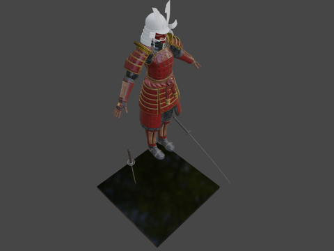 武士3d模型 
