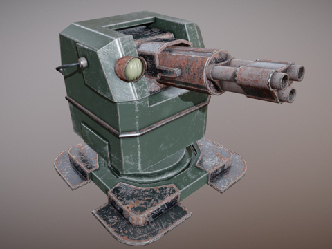  TPC箱炮塔制作中3d模型 