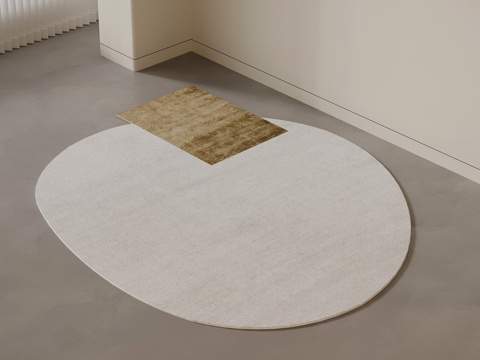 现代地毯 异形地毯su模型