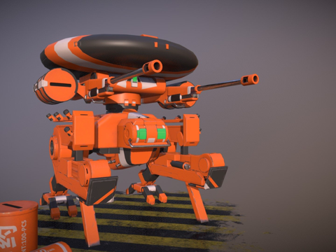  机器人雷达图雷尔模式3d模型 