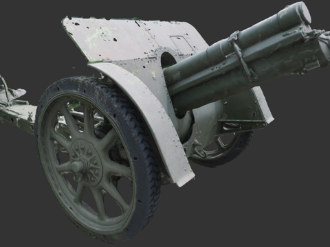  加农炮100 H7143d模型 