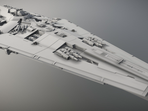  无畏级中型驱逐舰3d模型 