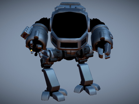  ED209机械战警3d模型 