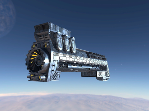  未来太空船HWBC征服者3d模型 