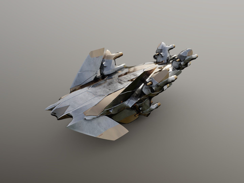  程序化硬表面建模测试10.0213d模型 