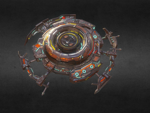  炮塔模块Exorium3d模型 