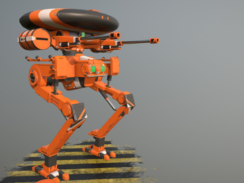  机器人雷达3d模型 