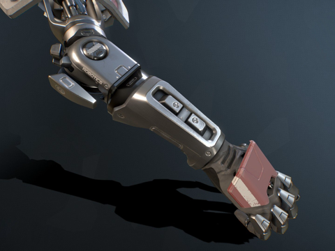  光环致远星赛博义肢3d模型 