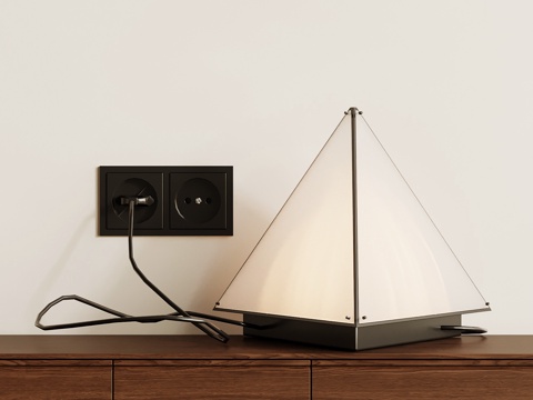  现代意式台灯 装饰灯su模型 