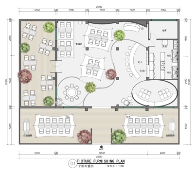 露营风特色餐厅 最新平面施工图合集cad施工图