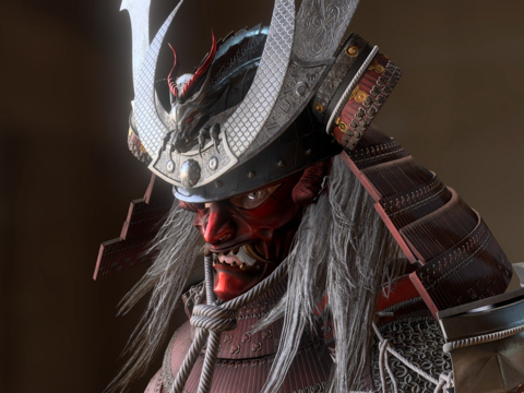  武士军阀将军3d模型 