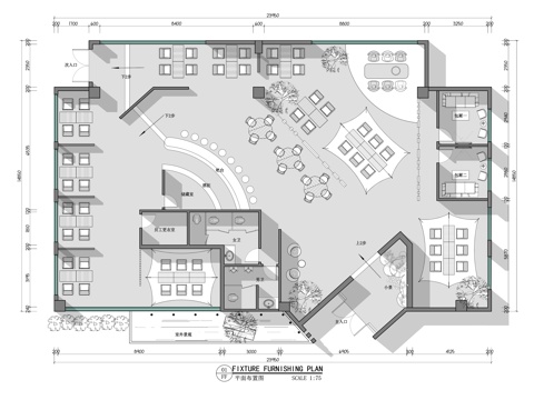 露营风酒吧 最新平面施工图合集cad施工图