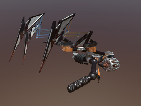  武器概念3d模型 