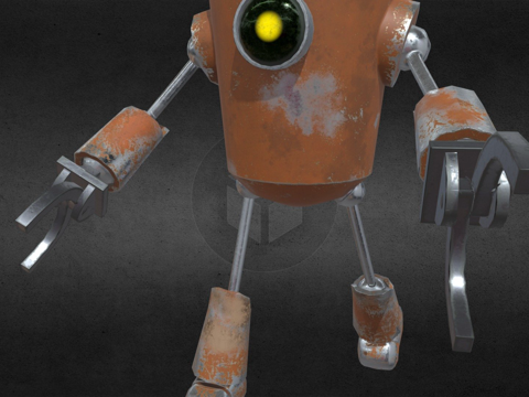  罗比机器人3d模型 