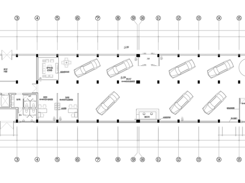 4S汽车服务中心 最新平面施工图合集cad施工图