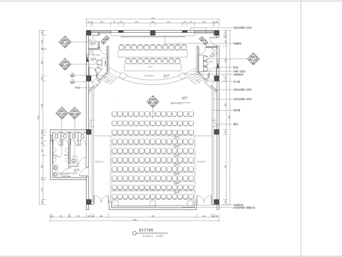  报告厅 会议室 多功能厅 最新全套施工图合集cad施工图 