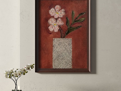  现代，中古，复古，简约，轻奢，装饰画3d模型 