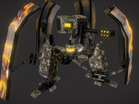  MK2 RC伪装哨戒炮塔3d模型 