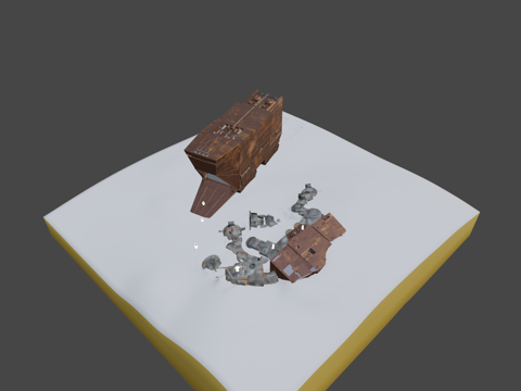  贾瓦沙地爬行者3d模型 