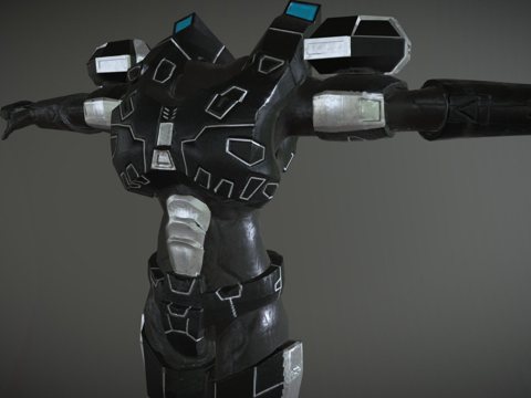  科幻装甲3d模型 