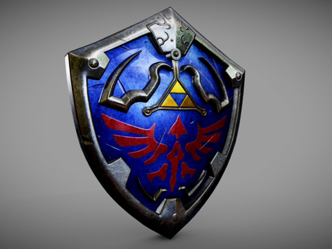  海拉尔盾牌3d模型 