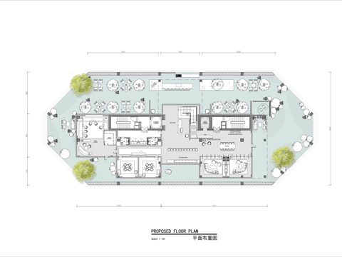 露营风咖啡馆 最新平面施工图合集cad施工图