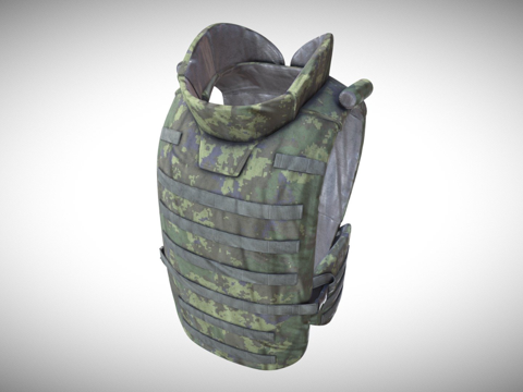  B43防弹衣俄罗斯战士系统3d模型 
