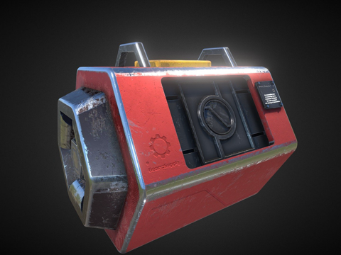  弹药容器3d模型 