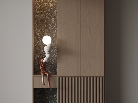  意式鞋柜su模型 