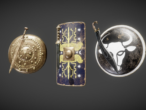  极乐之旅武器套装3d模型3d模型 