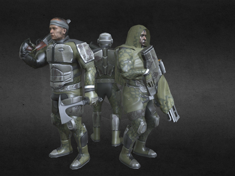  龙牙雇佣兵3d模型 