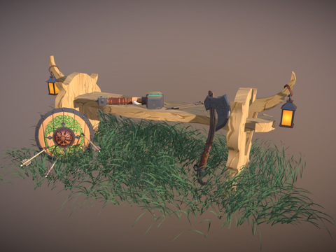  维京资源3d模型 