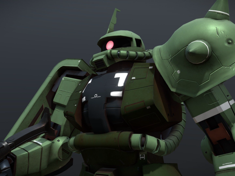  MS06F2扎古II3d模型 