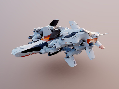  程序化硬表面建模测试10.003d模型 