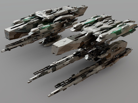  UGSF战舰程序化概念设计测试033d模型 